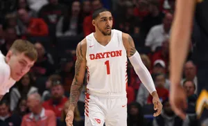 Obi Toppin Dayton Basketball Game Wallpaper