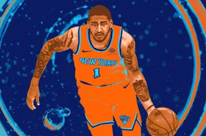 Obi Toppin New York Knicks Artwork Wallpaper