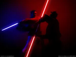 Obi Wan Kenobi Defeats Darth Maul Wallpaper