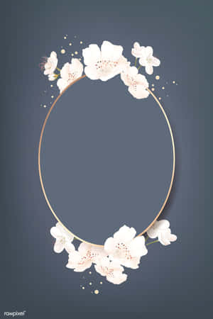 Oblong With Flowers [wallpaper] Wallpaper