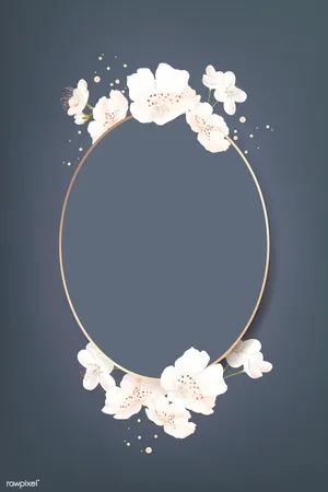 Oblong With Flowers [wallpaper] Wallpaper