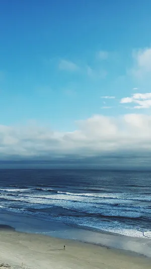 Ocean Blue Sky Wallpaper