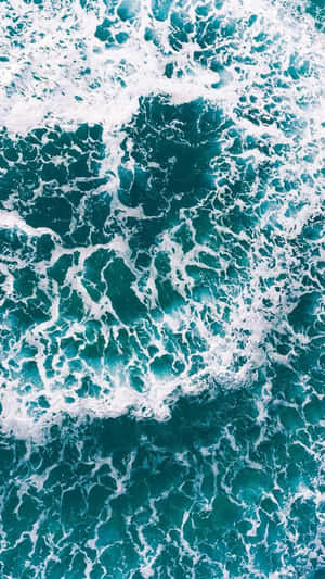 Ocean Waves Aerial View.jpg Wallpaper