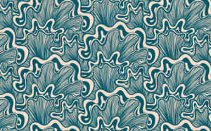 Ocean Waves Pattern Background Wallpaper