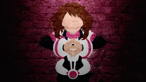 Ochaco Uraraka Pink Wall Wallpaper
