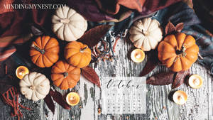 October 2020 Calendar Pumpkins Wallpaper