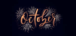 October Aesthetic Black Widescreen Wallpaper