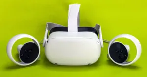 Oculus Quest 2 Headset And Controllers Wallpaper