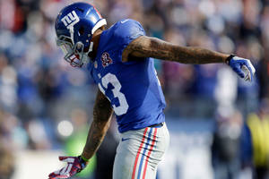 Odell Beckham Jr Blue Uniform Wallpaper