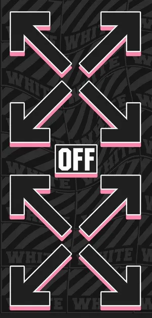 Off White Logo Graffiti Style Wallpaper