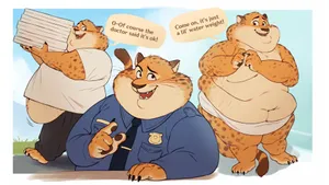 Officer Clawhauser Character Art Wallpaper