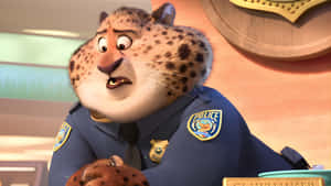Officer Clawhauser Concerned Expression Wallpaper