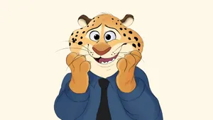 Officer Clawhauser Nervous Expression Wallpaper
