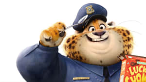 Officer Clawhauser Zootopia Character Wallpaper
