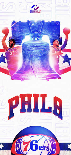 Official 76ers Iphone Wallpaper Wallpaper