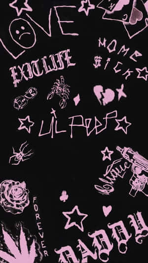 Official Logo Of Rapper Lil Peep Wallpaper