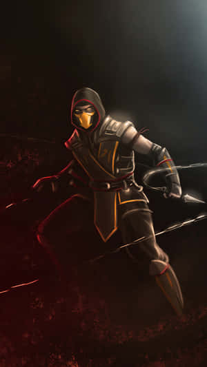 Official Mortal Kombat Game On Iphone Wallpaper