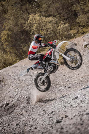 Offroad Motorcycle Action Wallpaper