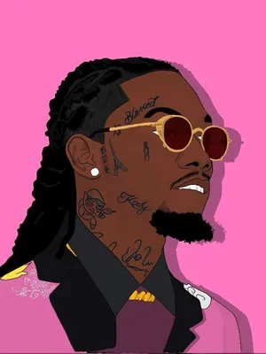 Offset American Cartoon Rappers Wallpaper