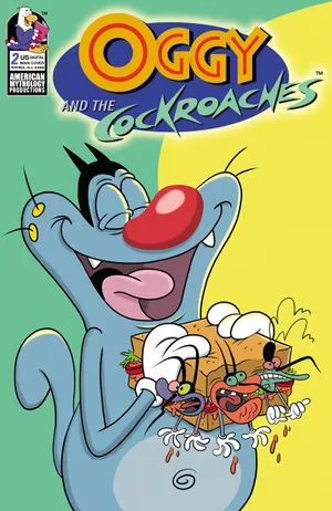 Oggy And The Cockroaches Sandwich Wallpaper