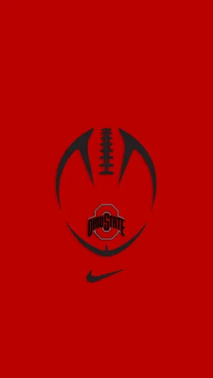 Ohio State Buckeyes Red Logo Wallpaper
