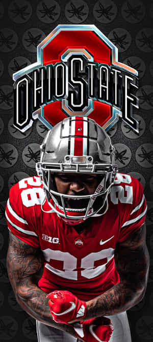 Ohio State Football Iphone Player 28 Wallpaper