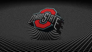 Ohio State Football Team Warped Grid Lines Digital Art Wallpaper