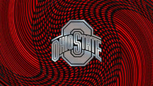 Ohio State Logo On A Red Background Wallpaper