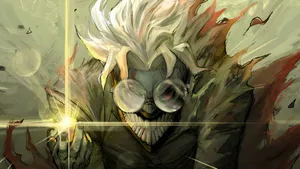 Okarun Intense Battle Scene Wallpaper