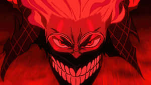 Okarun Intense Red Transformation Wallpaper