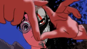 Okarun Masked Transformation Wallpaper