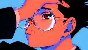 Okarun Stylish Anime Portrait Wallpaper