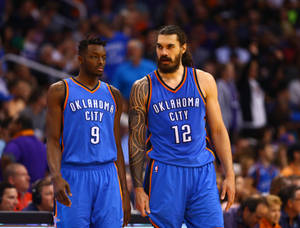 Oklahoma City Jerami Grant And Steven Adams Wallpaper