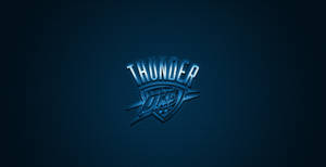 Oklahoma City Thunder Blue Abstraction Wallpaper