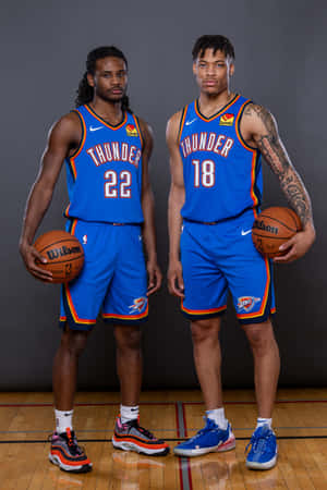 Oklahoma City Thunder Players Portrait Wallpaper