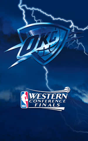 Oklahoma City Thunders Nba Western Conference Finals Wallpaper