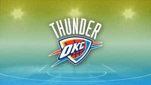 Oklahoma City Thunders Okc Team Logo And Name Wallpaper