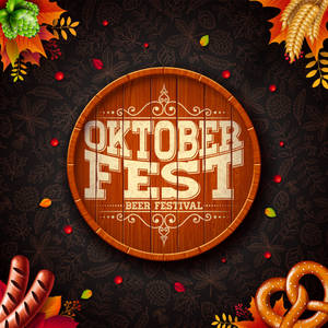 Oktoberfest Beer Barrel Art Wallpaper