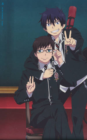 Okumura Bros In Blue Exorcist Wallpaper