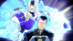 Okuyasu Nijimura In Action Wallpaper