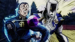 Okuyasu Nijimura Posing Confidently In An Intense, High-definition Wallpaper Wallpaper