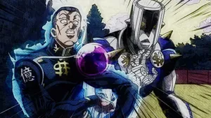 Okuyasu Nijimura Posing Confidently In An Intense, High-definition Wallpaper Wallpaper