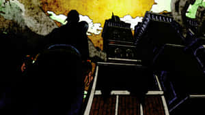 Okuyasu Nijimura Striking An Iconic Pose In This Vibrant 1920x1080 Wallpaper. Wallpaper