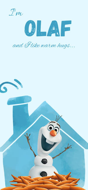 Olaf And His Carrots Wallpaper