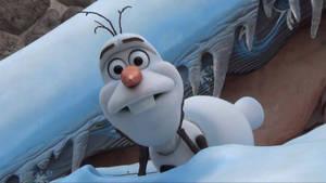 Olaf Snowy Roof Wallpaper