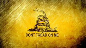Old Gadsden Flag Faded Wallpaper