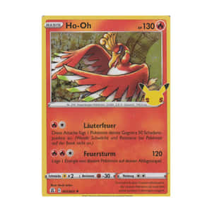 Old Ho-oh Trading Card Wallpaper
