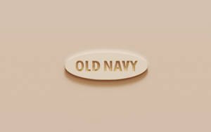 Old Navy 3d Beige Logo Wallpaper