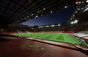 Old Trafford Stadium Dusk View Wallpaper