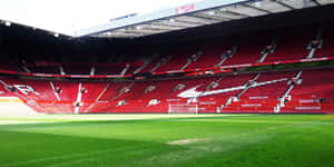 Old Trafford Stadium Interior View Wallpaper